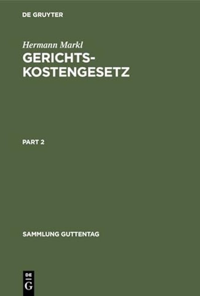 Gerichtskostengesetz – Kommentar