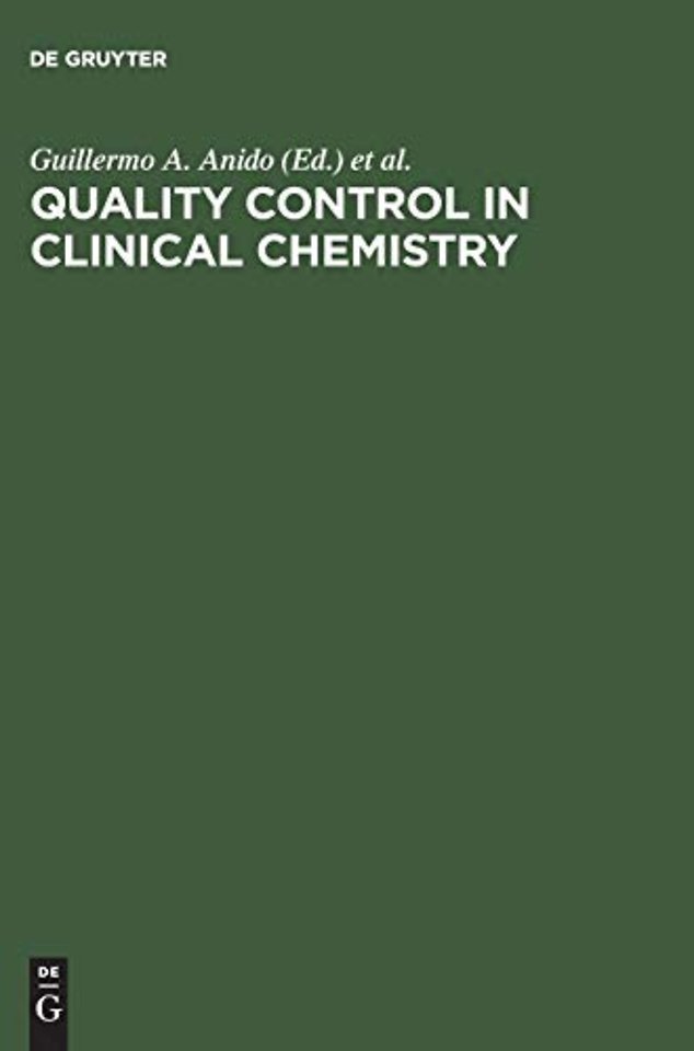 Quality Control in Clinical Chemistry