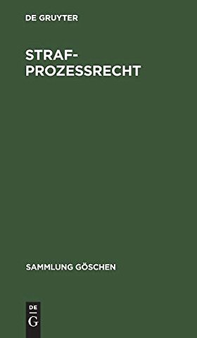 Strafprozeβrecht