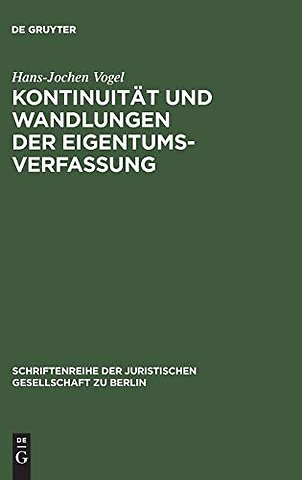 Kontinuitat und Wandlungen der Eigentumsverfassung
