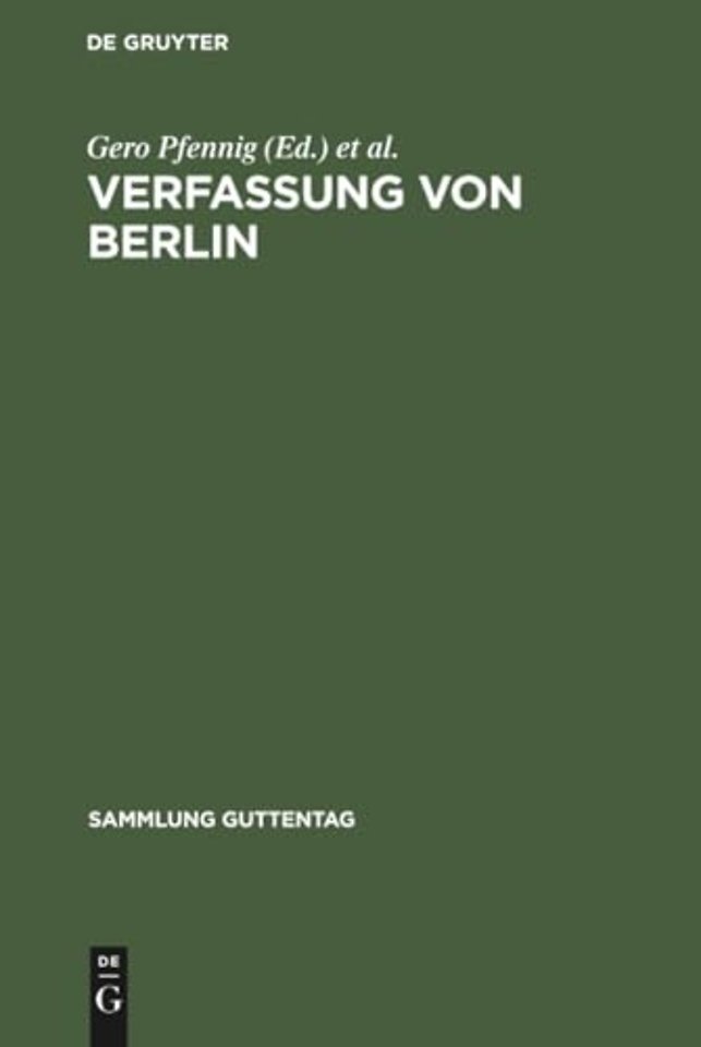 Verfassung von Berlin – Kommentar