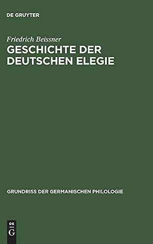 Geschichte der deutschen Elegie