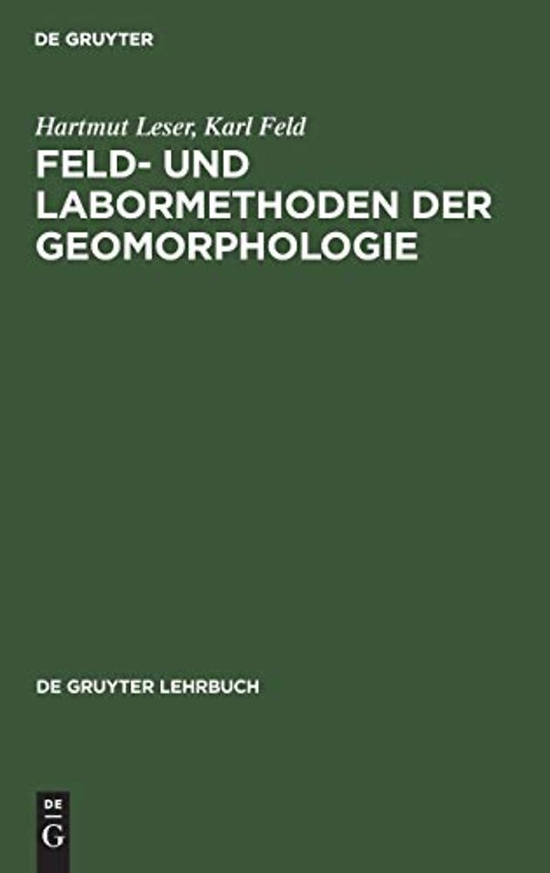 Feld– und Labormethoden der Geomorphologie