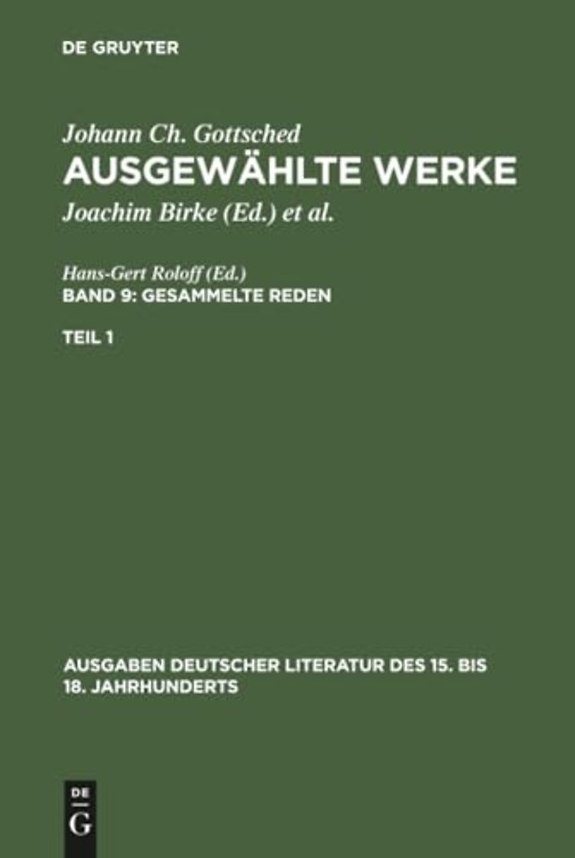 Gesammelte Reden. 1. Teil