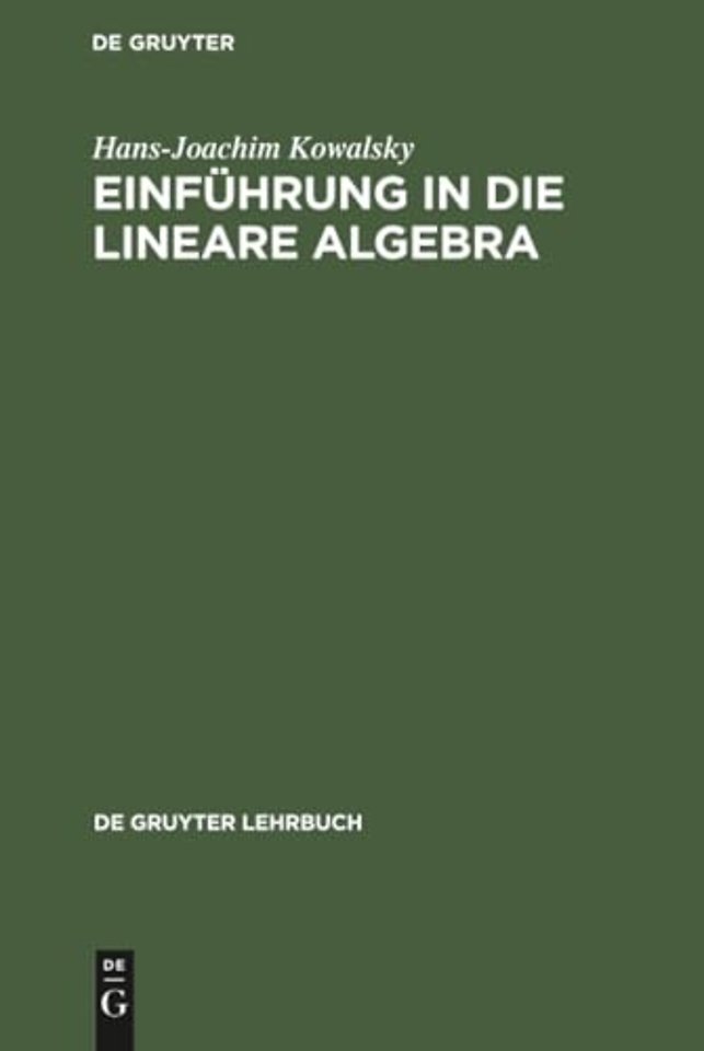 Einführung in die lineare Algebra