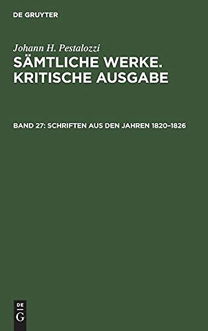 Schriften aus den Jahren 1820–1826