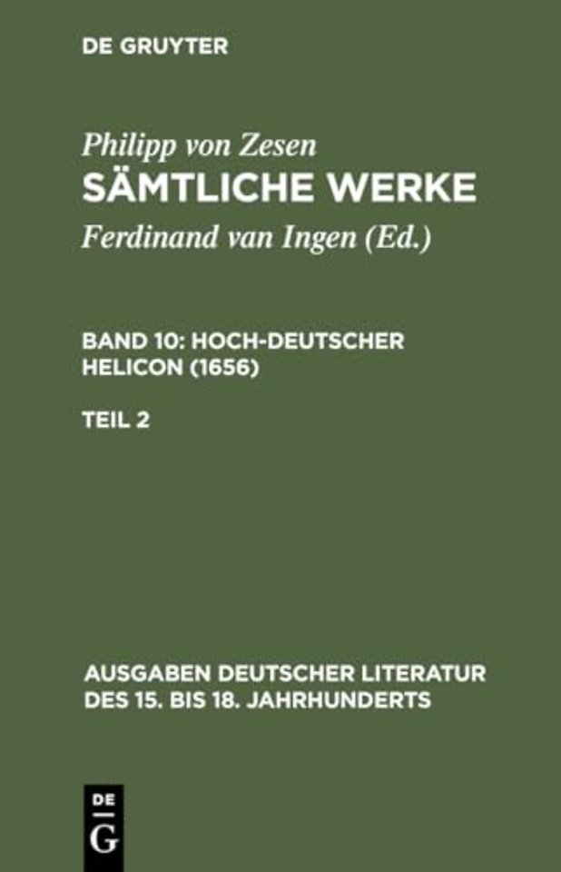 Deutscher Helikon. Zweiter Teil