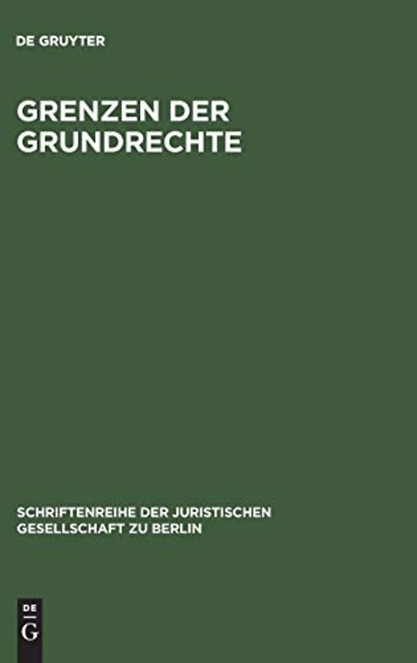 Grenzen der Grundrechte