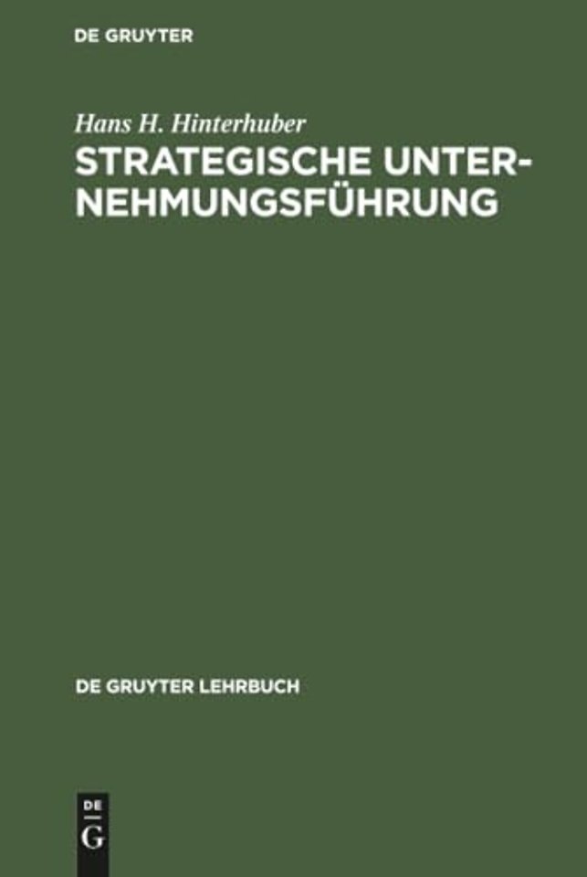 Strategische Unternehmungsführung