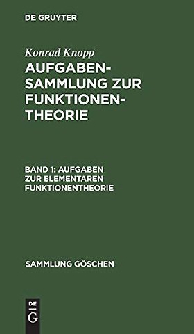 Aufgaben zur elementaren Funktionentheorie