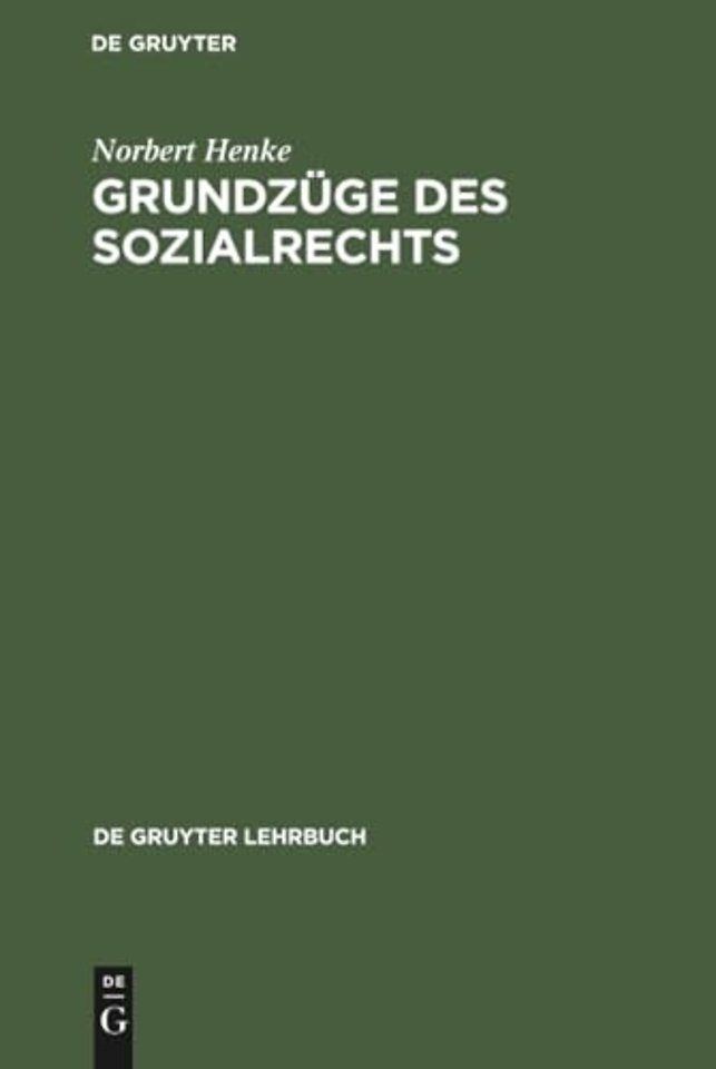 Grundzuge des Sozialrechts