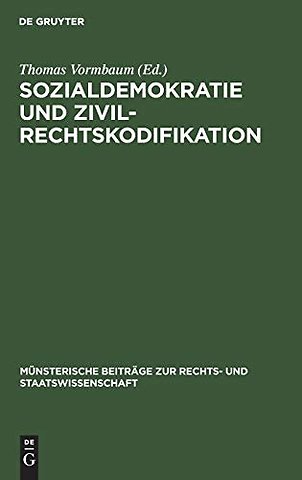 Sozialdemokratie und Zivilrechtskodifikation
