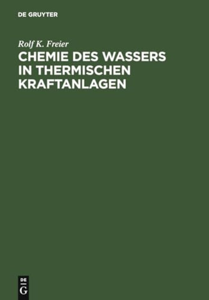 Chemie des Wassers in Thermischen Kraftanlagen