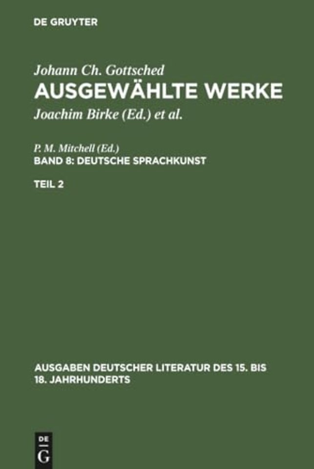 Deutsche Sprachkunst. Zweiter Teil