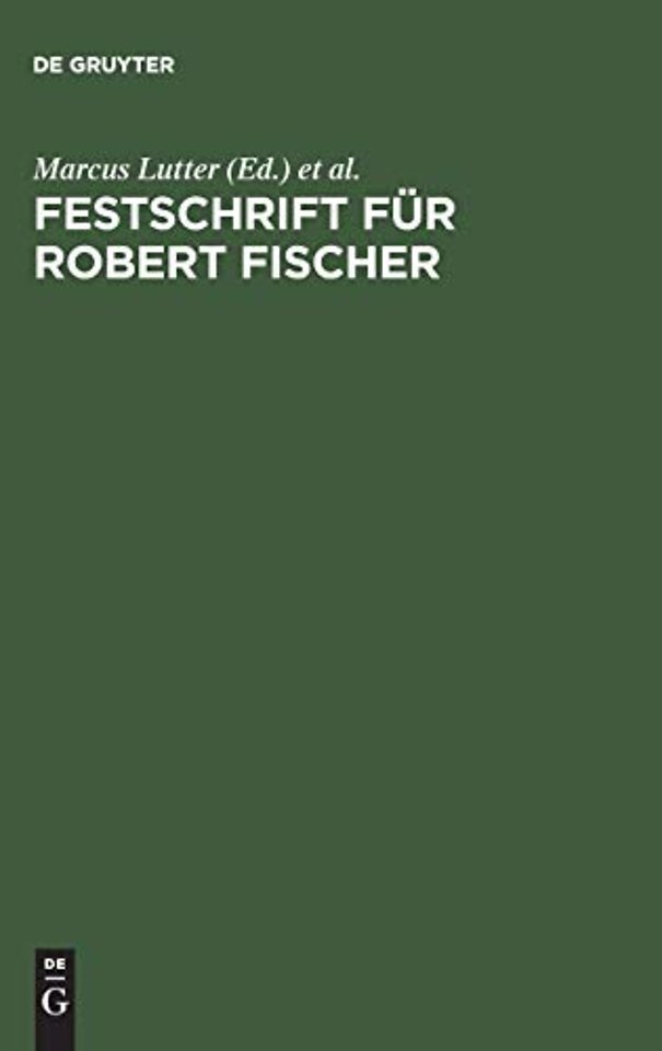 Festschrift fur Robert Fischer