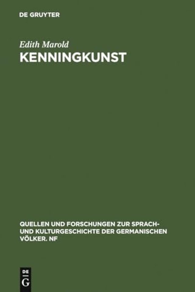 Kenningkunst – Ein Beitrag zu einer Poetik der Skaldendichtung