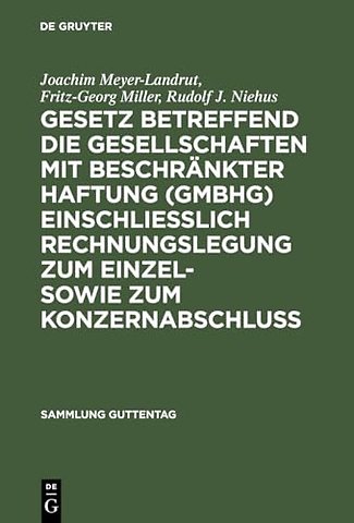 Gesetz betreffend die Gesellschaften mit beschrä – Kommentar