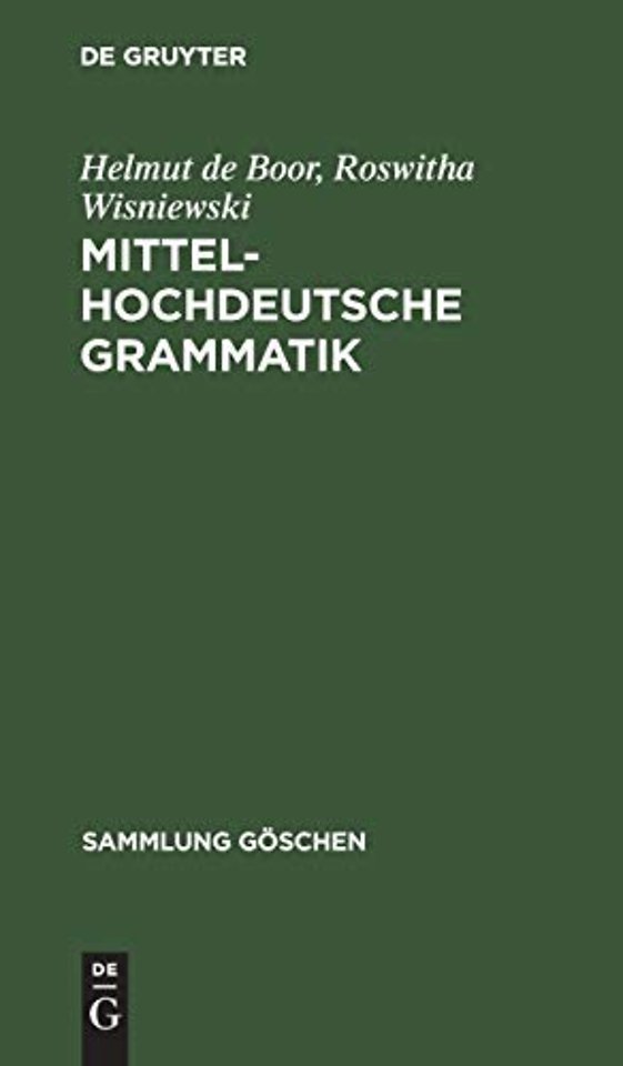 Mittelhochdeutsche Grammatik