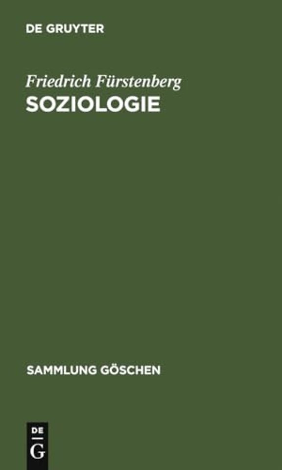 Soziologie – Hauptfragen und Grundbegriffe