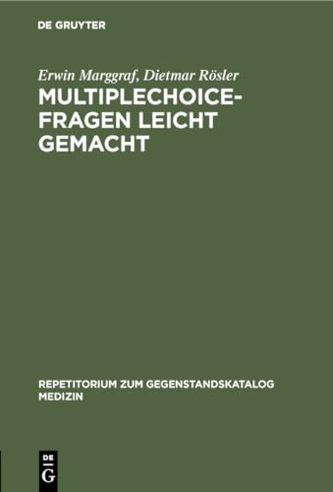 Multiplechoice–Fragen leicht gemacht – Eine Einführung in die Struktur der Fragen