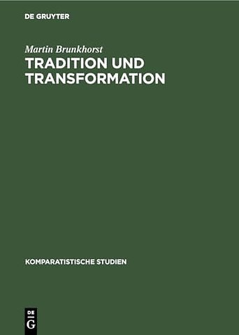 Tradition und Transformation – Klassizistische Tendenzen in der englischen Tragödie von Dryden bis Thomson