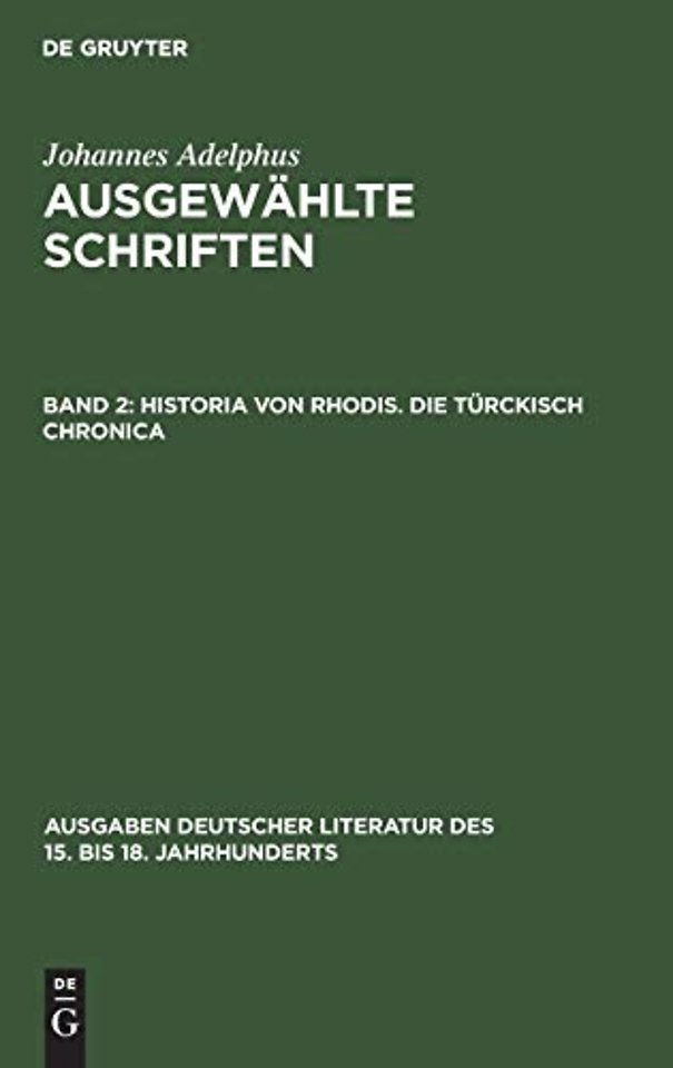 Historia von Rhodis. Die Turckisch Chronica