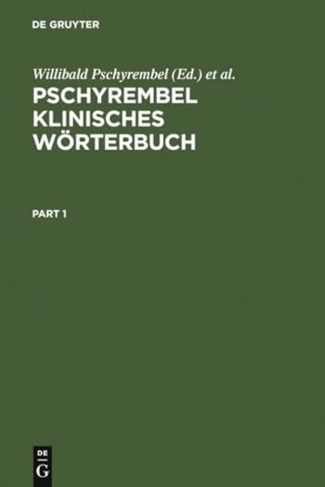 Pschyrembel klinisches Woerterbuch