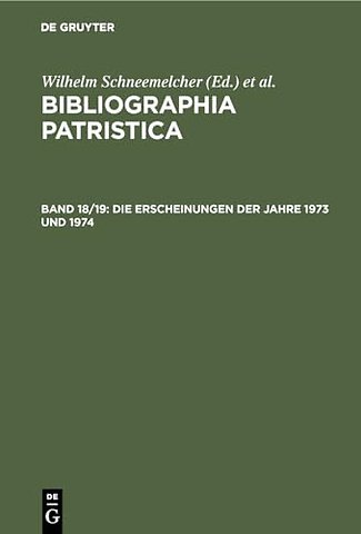 Die Erscheinungen der Jahre 1973 und 1974