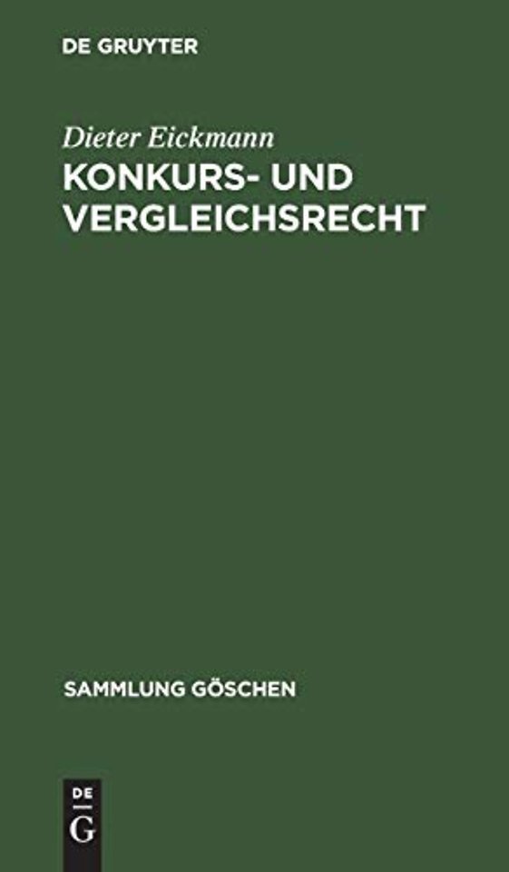 Konkurs– und Vergleichsrecht