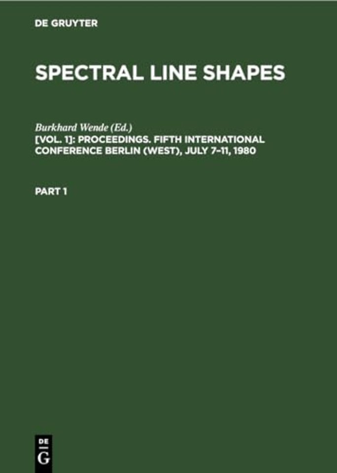 Proceedings. Fifth International Conference Berlin (West), July 7–11, 1980