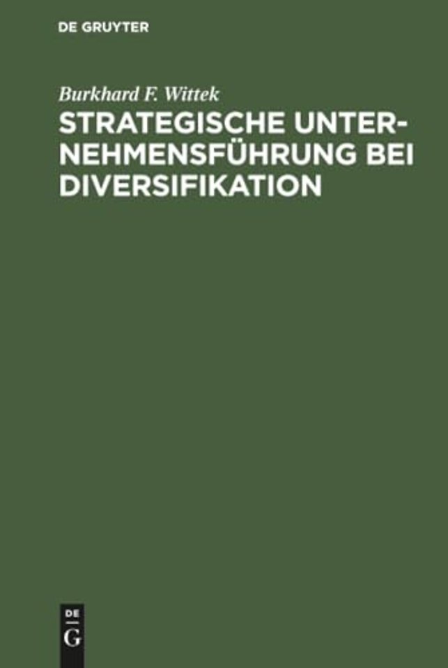 Strategische Unternehmensführung bei Diversifikation