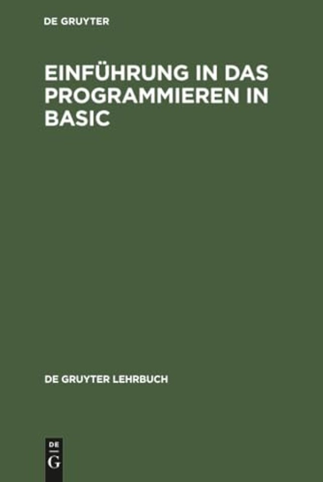Einführung in das Programmieren in BASIC