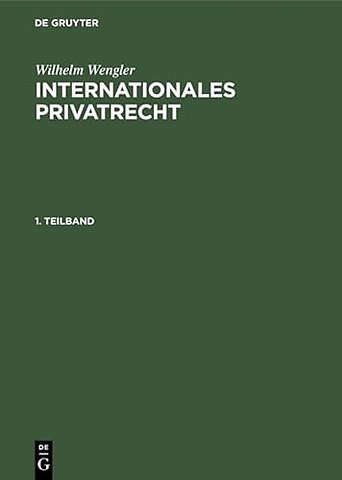Internationales Privatrecht – (Sonderausgabe aus BGB RGRK, 12. Aufl.)