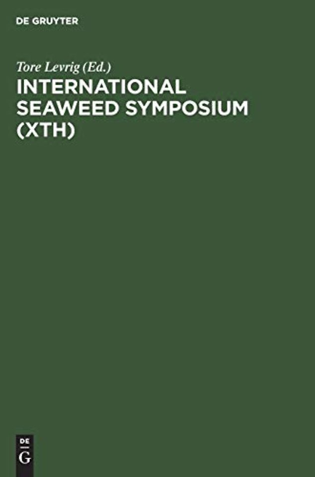 International Seaweed Symposium (Xth) – Proceedings, Göteborg, Sweden, August 11–15, 1980