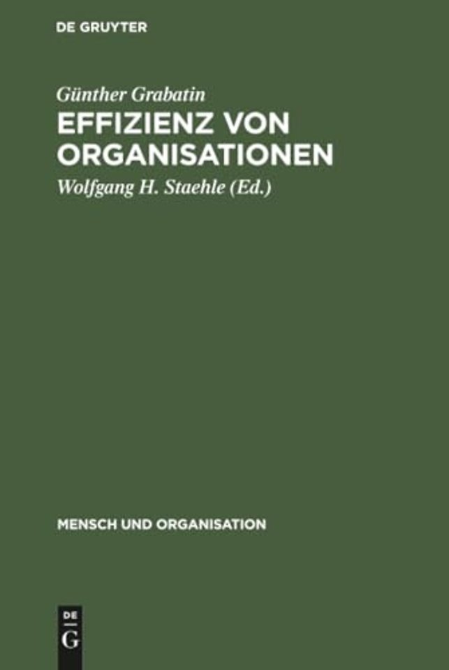 Effizienz von Organisationen