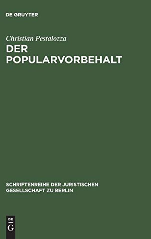 Der Popularvorbehalt