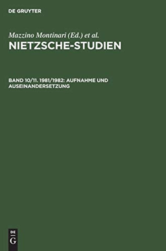 Aufnahme und Auseinandersetzung – Friedrich Nietzsche im 20. Jahrhundert