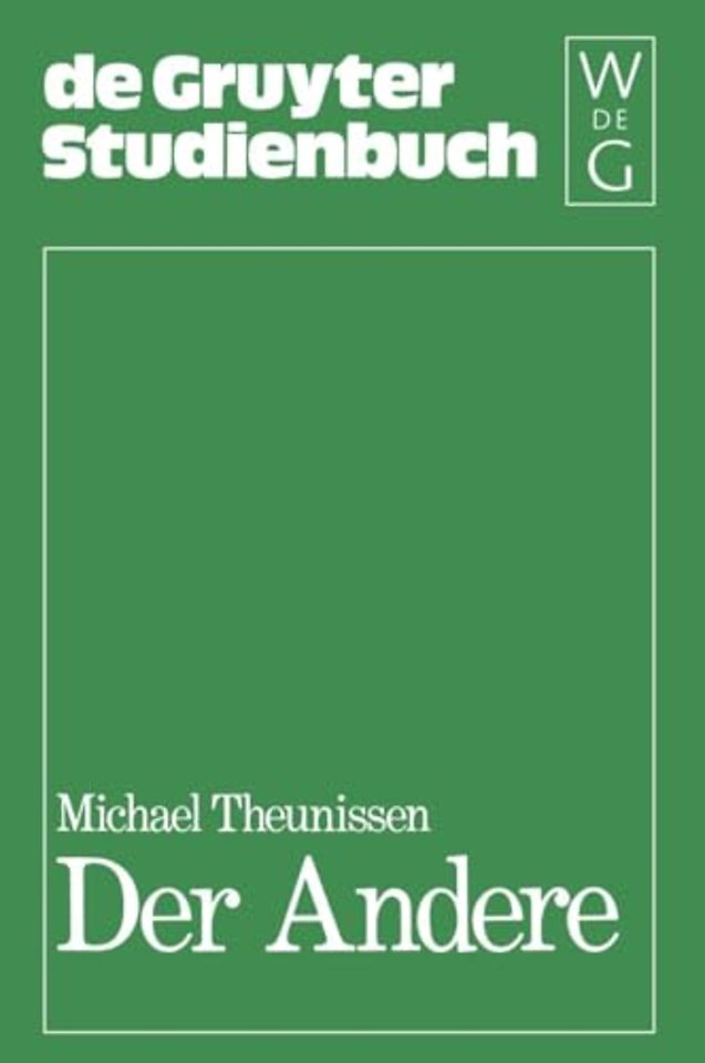 Der Andere – Studien zur Sozialontologie der Gegenwart