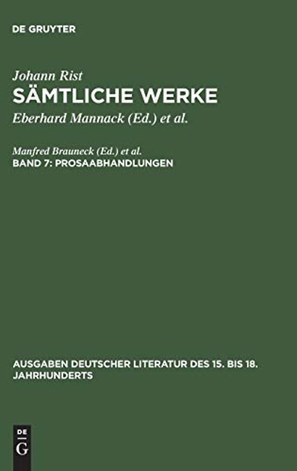 Prosaabhandlungen – (Philosophischer Phoenix. Rettung des Phoenix. Teutsche Hauptsprache. Adelicher Hausvatter)