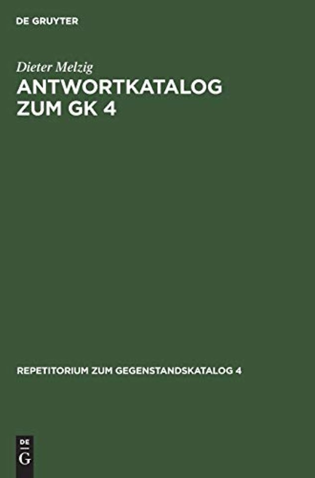 Antwortkatalog zum GK 4 – Krankheiten und Verletzungen Innere Medizin