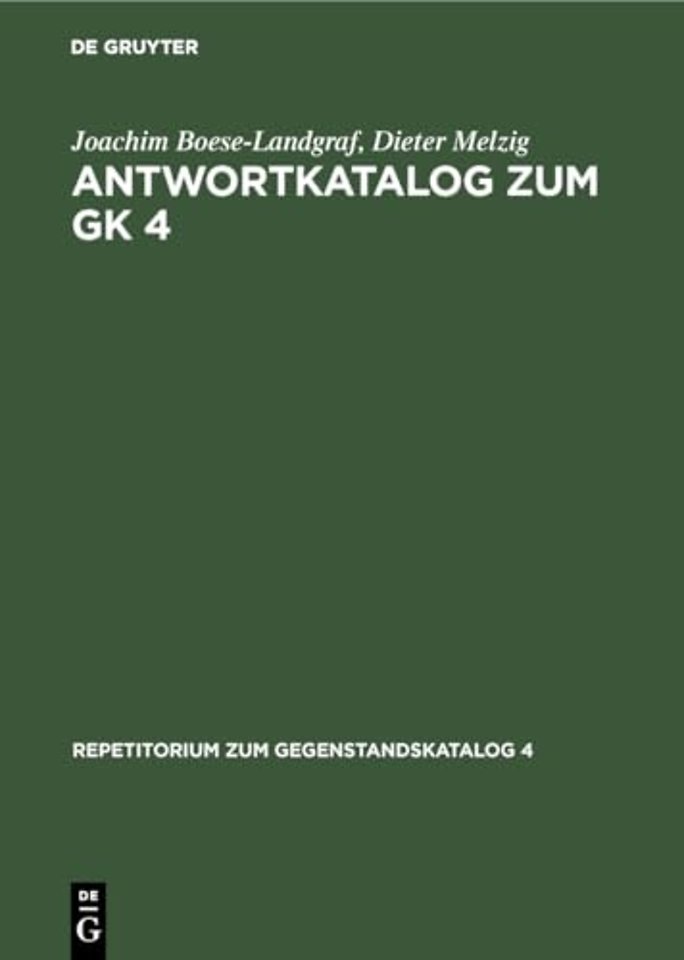 Antwortkatalog zum GK 4 – Krankheiten und Verletzungen Chirurgie
