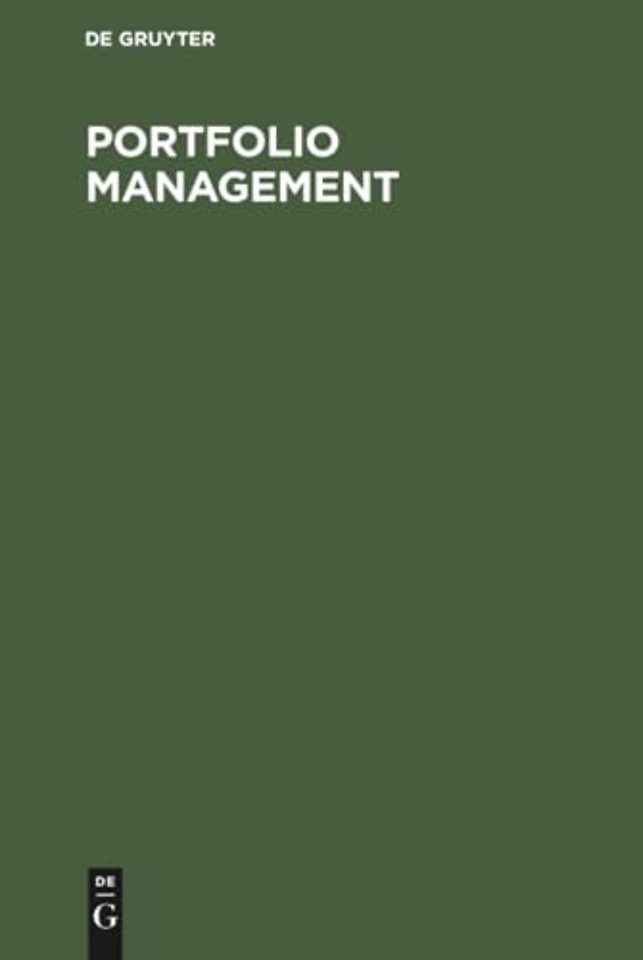 Portfolio Management – Konzeption für die strategische Unternehmensplanung