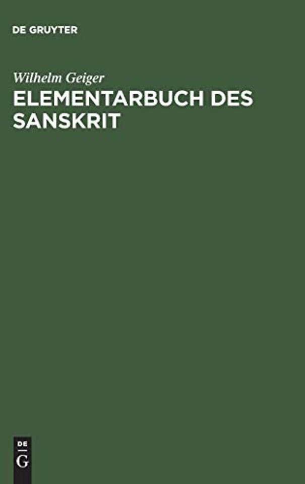 Elementarbuch des Sanskrit