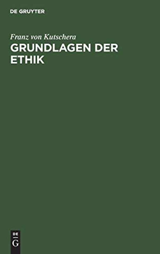 Grundlagen der Ethik