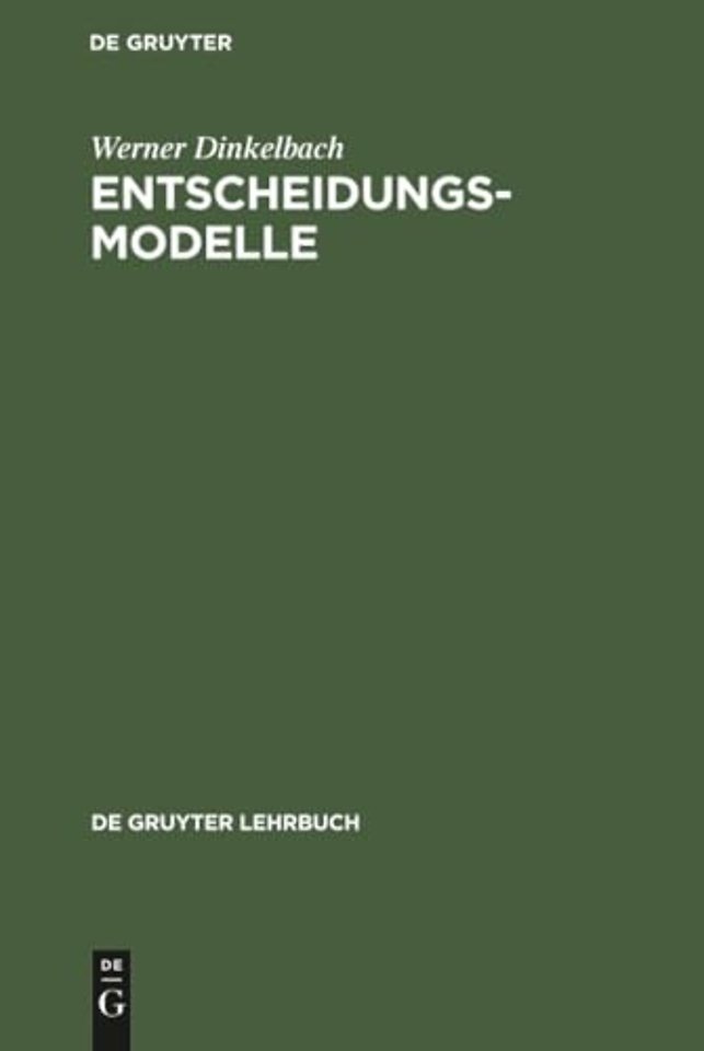 Entscheidungsmodelle
