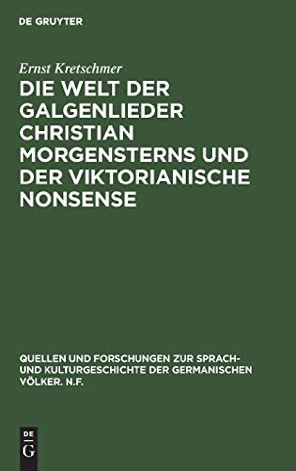 Die Welt Der Galgenlieder Christian Morgensterns Und Der Viktorianische Nonsense