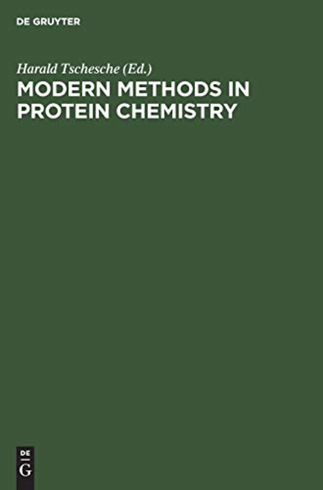 Modern methods in protein chemistry – Review articles following the joint meeting of the Nordic Biochemical Societies Damp/Kiel, FR of Germ