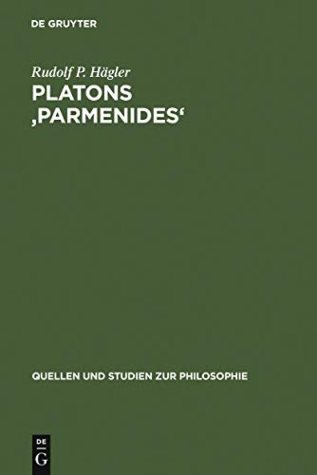 Platons `Parmenides` – Probleme der Interpretation