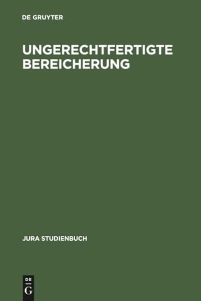 Ungerechtfertigte Bereicherung