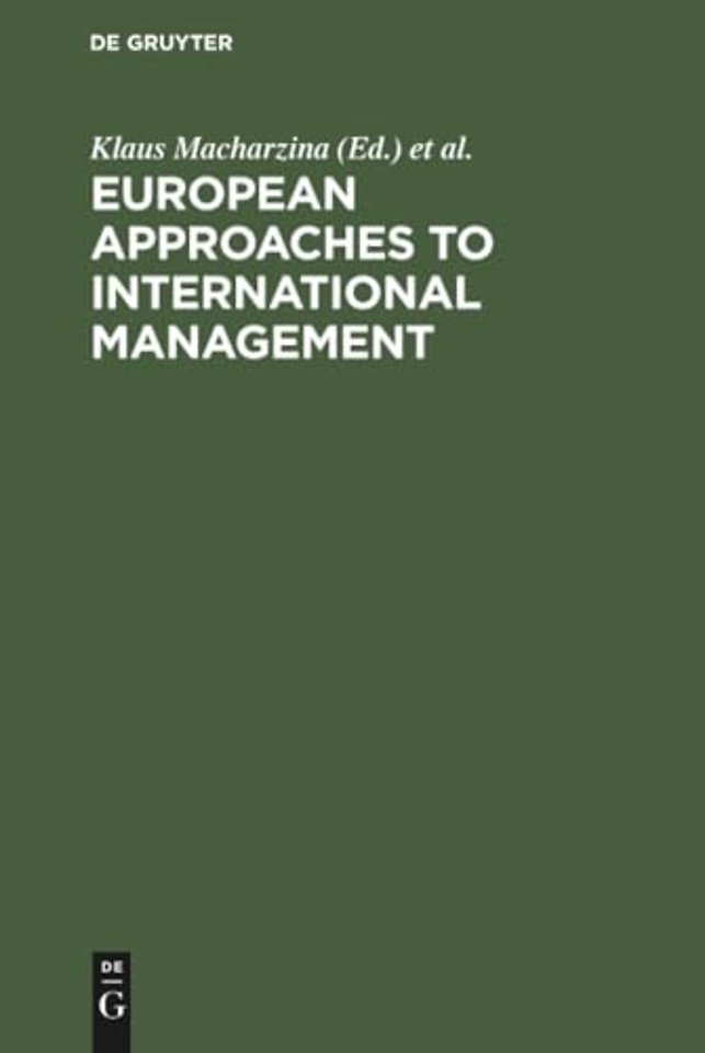 European Approaches to International Management